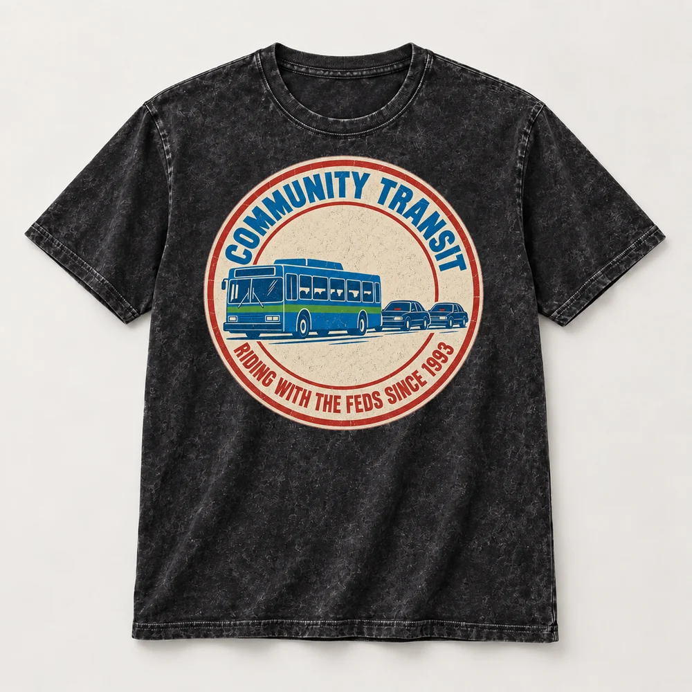 Riding With The Feds Since 1993 tee, flat